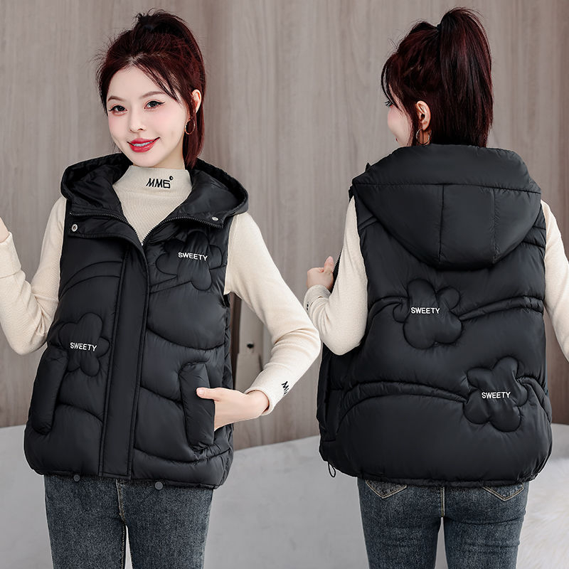 Ženski prsluk Snow ogeron | Uobičajeni stil prsluka | Polo ovratnik | Chenille tkanina | Spandeks <30%