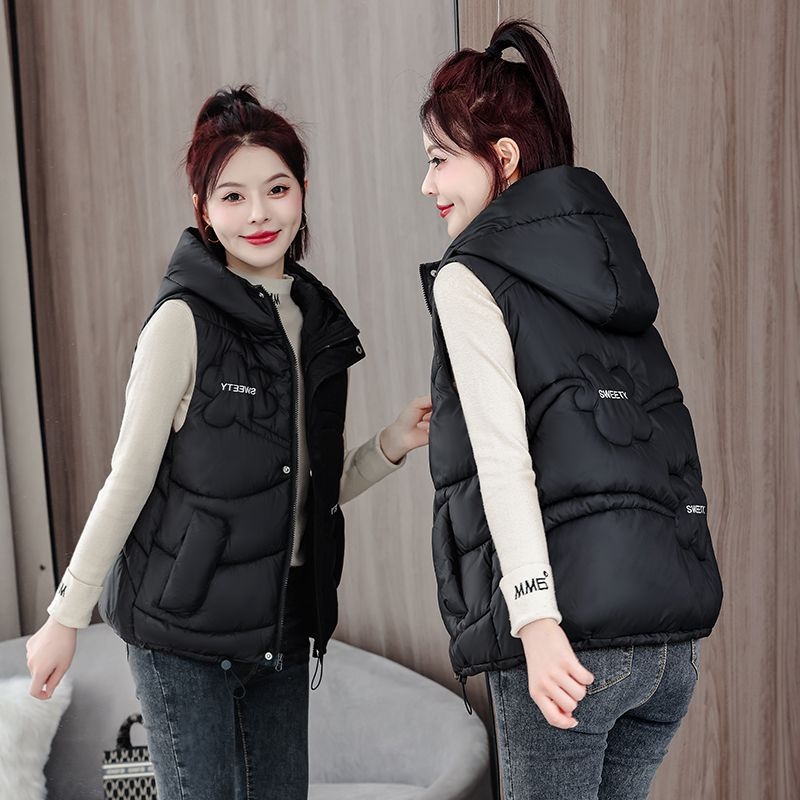 Ženski prsluk Snow ogeron | Uobičajeni stil prsluka | Polo ovratnik | Chenille tkanina | Spandeks <30%