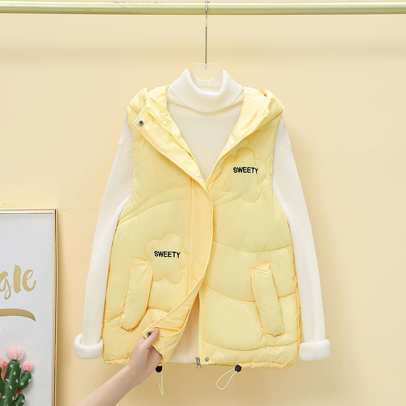 Ženski prsluk Snow ogeron | Uobičajeni stil prsluka | Polo ovratnik | Chenille tkanina | Spandeks <30%