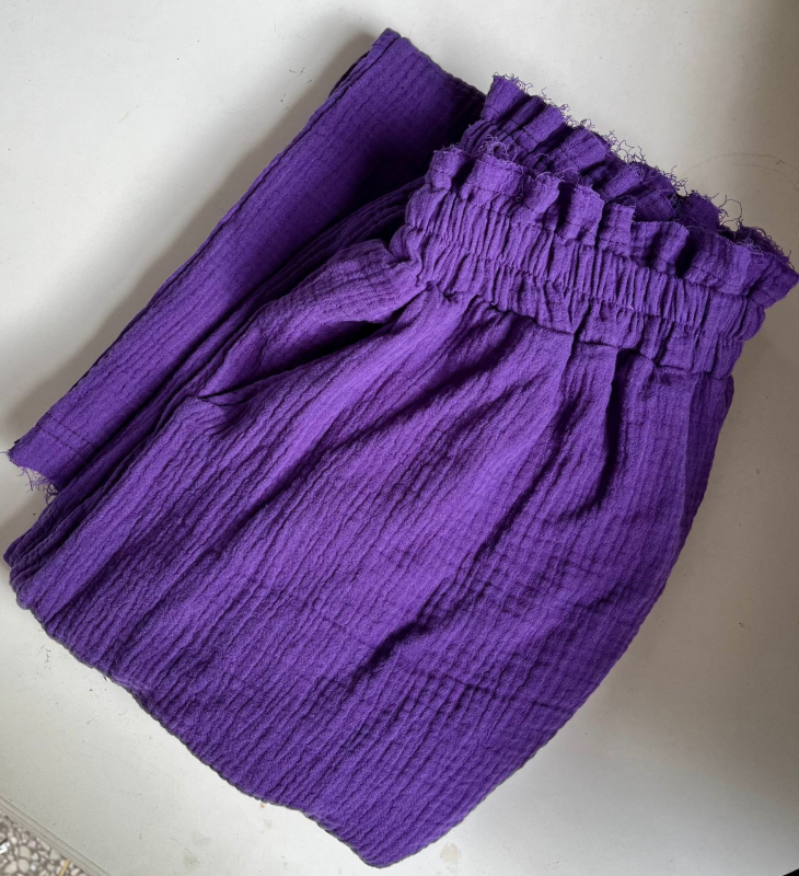 Pantaloni de yoga pentru femei, talie înaltă, croială dreaptă, dublu strat de bumbac gaz, ușori