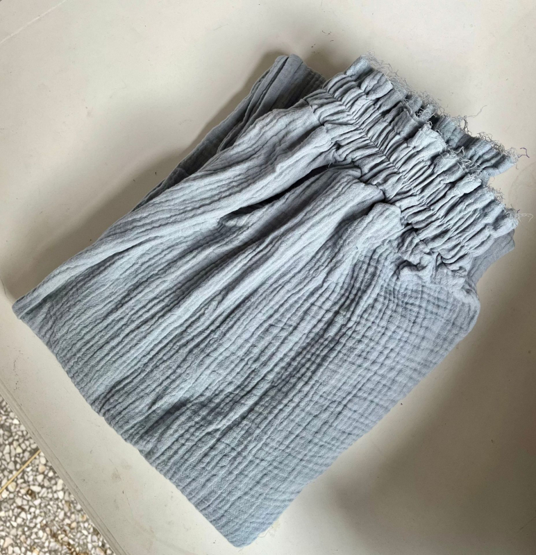 Pantaloni de yoga pentru femei, talie înaltă, croială dreaptă, dublu strat de bumbac gaz, ușori