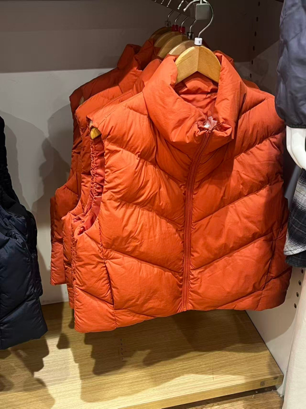 URAZ Vestă fără mâneci pentru femei cu guler înălțat, croială scurtă, material Rayon, Toamna 2025