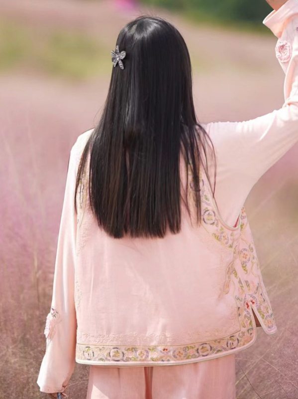 Ženska pamučna vest s punjenjem od pamuka, okrugli ovratnik, jednoradno kopčanje, kineski stil retro