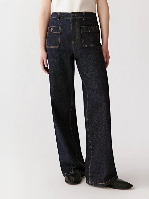 Женски дънков комплект: дънково яке и дънки, памук-еластичен деним, дълги ръкави, Яка: Ревер, Обикновена дължина 50–65 cm (Дънков плат; Памук 95%+; Версия: конвенционална; Сезон: есен 2025)