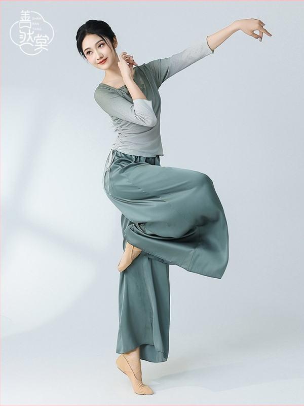 Kindness hall női top modern tánc gyakorláshoz, testszabályozó, gradient dizájn, 2024 nyár, fő anyag 95%+