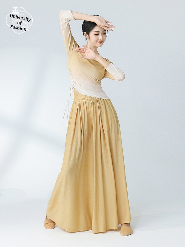 Kindness hall női top modern tánc gyakorláshoz, testszabályozó, gradient dizájn, 2024 nyár, fő anyag 95%+