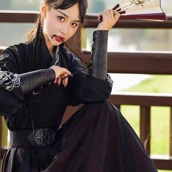 Uniszex Hanfu wuxia ifjúsági készlet – Kínai stílusú ősi ruha, Chenille anyag, Spandex 90-95%, Termékkód 1001418165