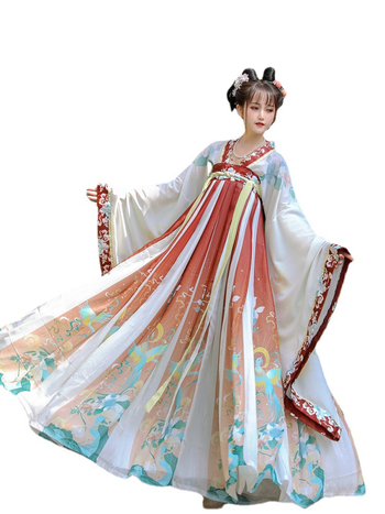 Tang-stílusú Hanfu női ruha, tavasz-nyár 2023, kompozit anyag, poliészter 50-70%