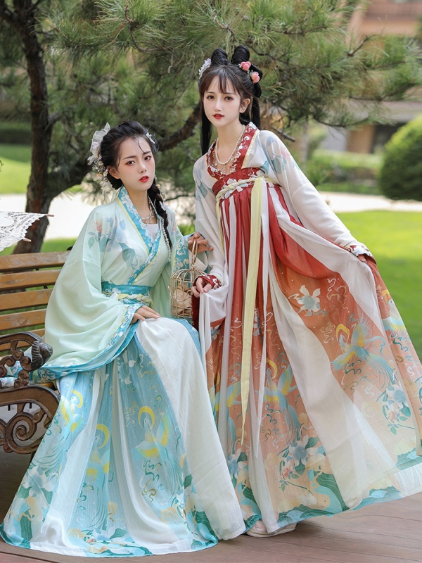 Tang-stílusú Hanfu női ruha, tavasz-nyár 2023, kompozit anyag, poliészter 50-70%