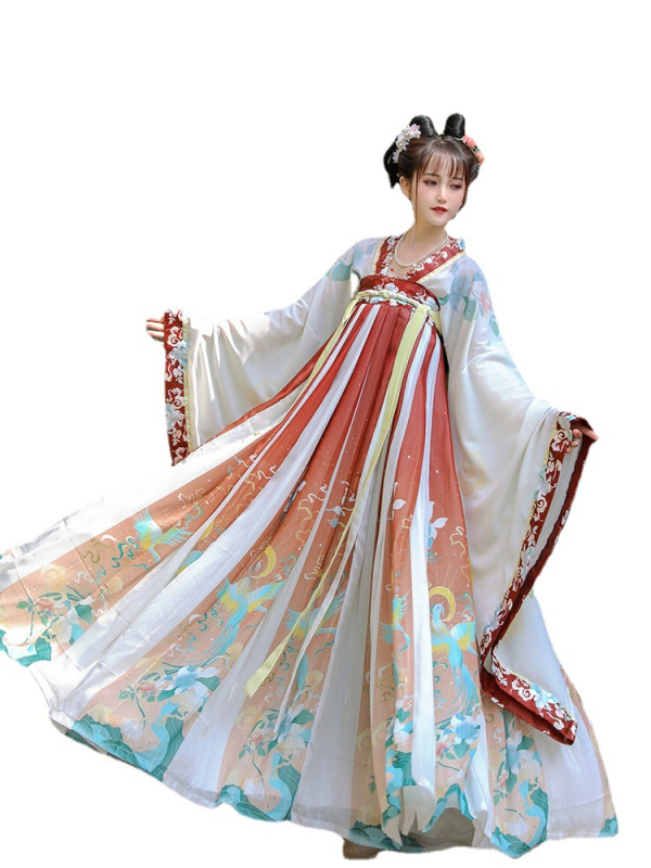 Tang-stílusú Hanfu női ruha, tavasz-nyár 2023, kompozit anyag, poliészter 50-70%