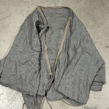 SN189 Szabad mintás len kardigán — casual, retro, nyár 2025, 95% len