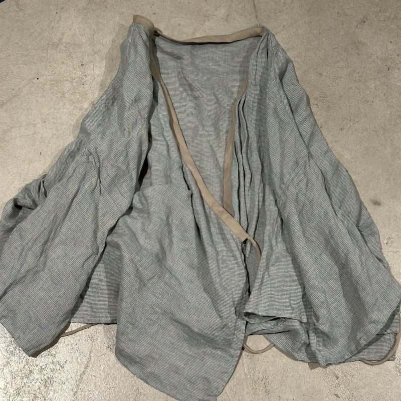 SN189 Szabad mintás len kardigán — casual, retro, nyár 2025, 95% len