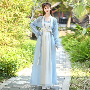 Hanfu virágmotívummal és nemzeti stílussal, univerzális modell; Márka: Other; Anyag neve: pamutszál; Fő anyag összetétel: kecskebőr; Év/szezon: univerzális modell