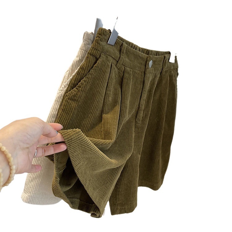 Pantaloni casual evazați pentru femei, lungime 3/4, țesătură poliester-lână, cu buzunare
