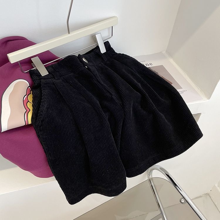 Pantaloni casual evazați pentru femei, lungime 3/4, țesătură poliester-lână, cu buzunare