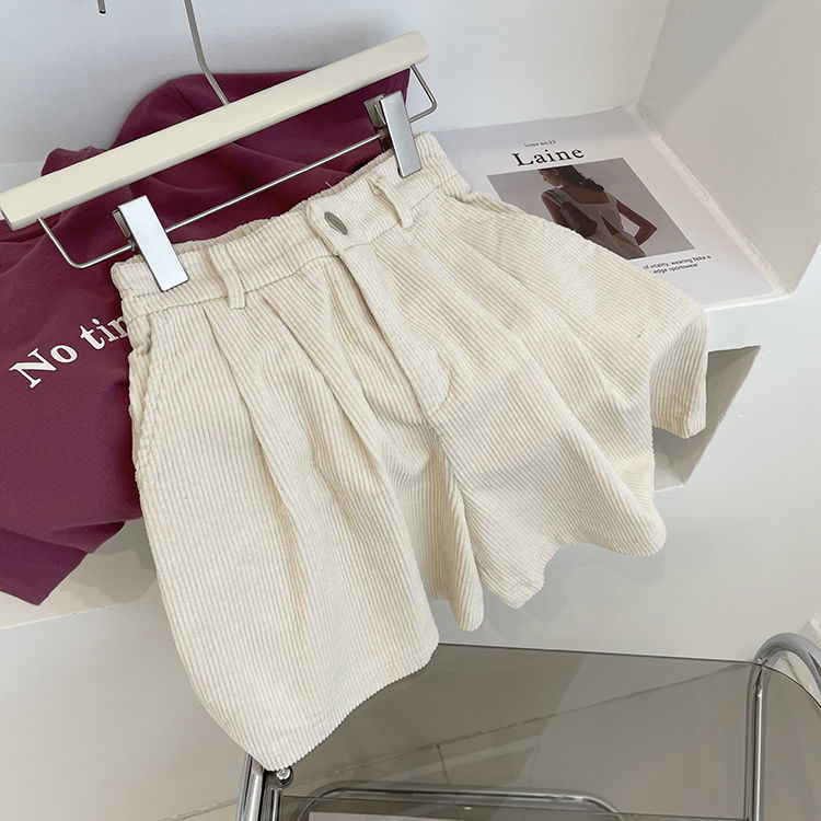 Pantaloni casual evazați pentru femei, lungime 3/4, țesătură poliester-lână, cu buzunare