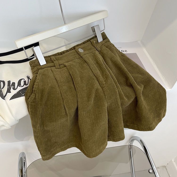 Pantaloni casual evazați pentru femei, lungime 3/4, țesătură poliester-lână, cu buzunare
