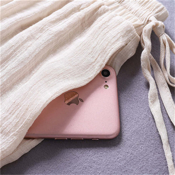 Kínai stílusú teás ruházati készlet: laza szabású pamut felső és széles lábú nadrág folk táncra, 2024 tavasz