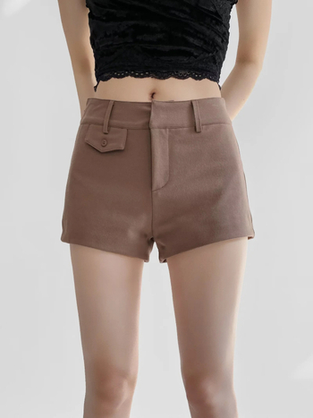 Жени къси панталони с висока талия, еластичен спандекс, прилепнала кройка, летна колекция 2025