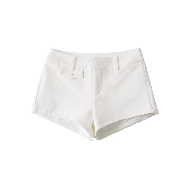 Жени къси панталони с висока талия, еластичен спандекс, прилепнала кройка, летна колекция 2025