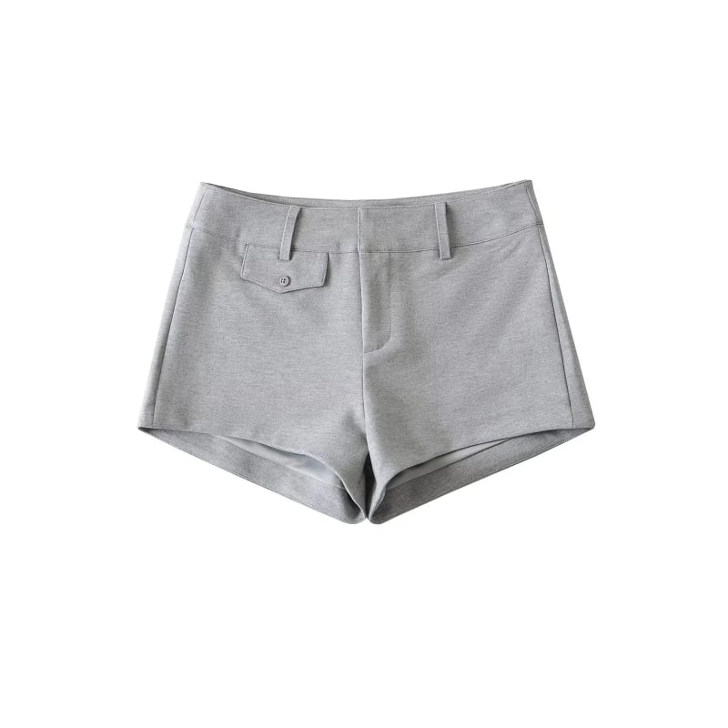 Жени къси панталони с висока талия, еластичен спандекс, прилепнала кройка, летна колекция 2025