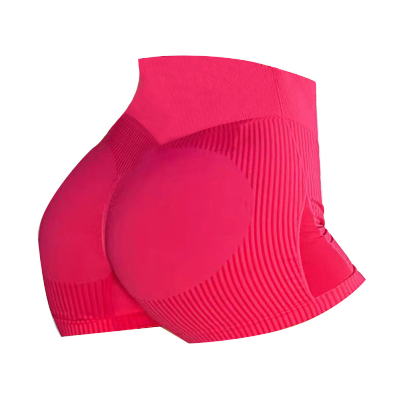 Bezšivne šorceve za jogu visokog pojasa, prozračne i upijaju znoj, duljina tri četvrtine, unutarnji šav 3,5 inča, sastav: 92% najlon / 8% spandex, lifting i oblikovanje
