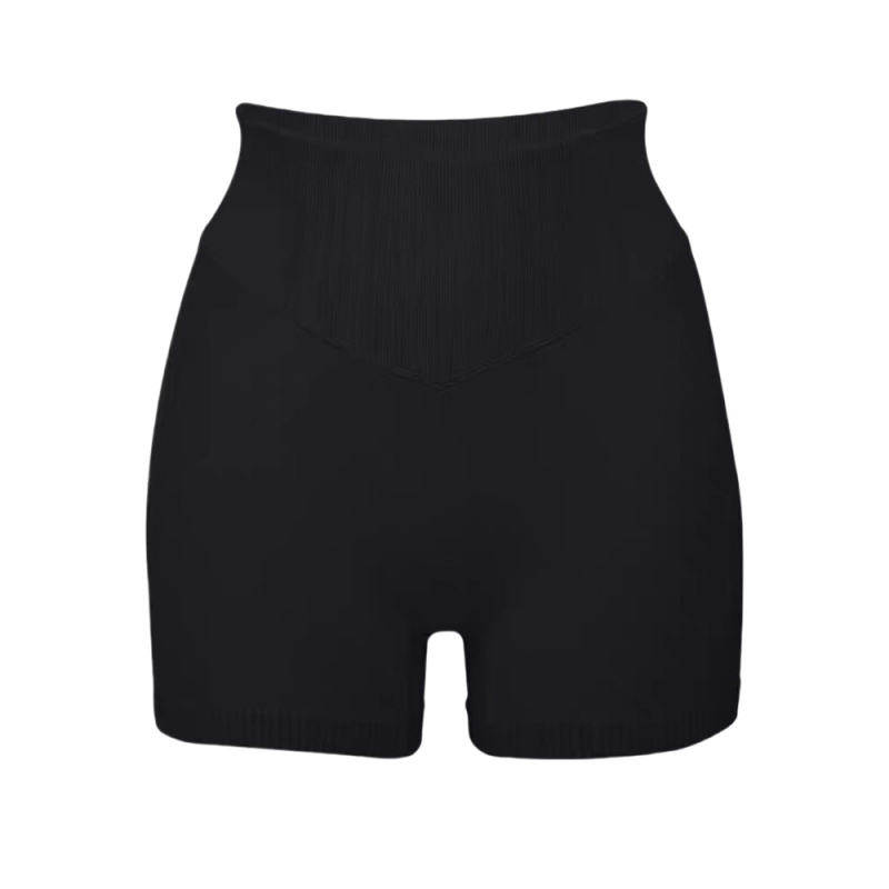 Bezšivne šorceve za jogu visokog pojasa, prozračne i upijaju znoj, duljina tri četvrtine, unutarnji šav 3,5 inča, sastav: 92% najlon / 8% spandex, lifting i oblikovanje