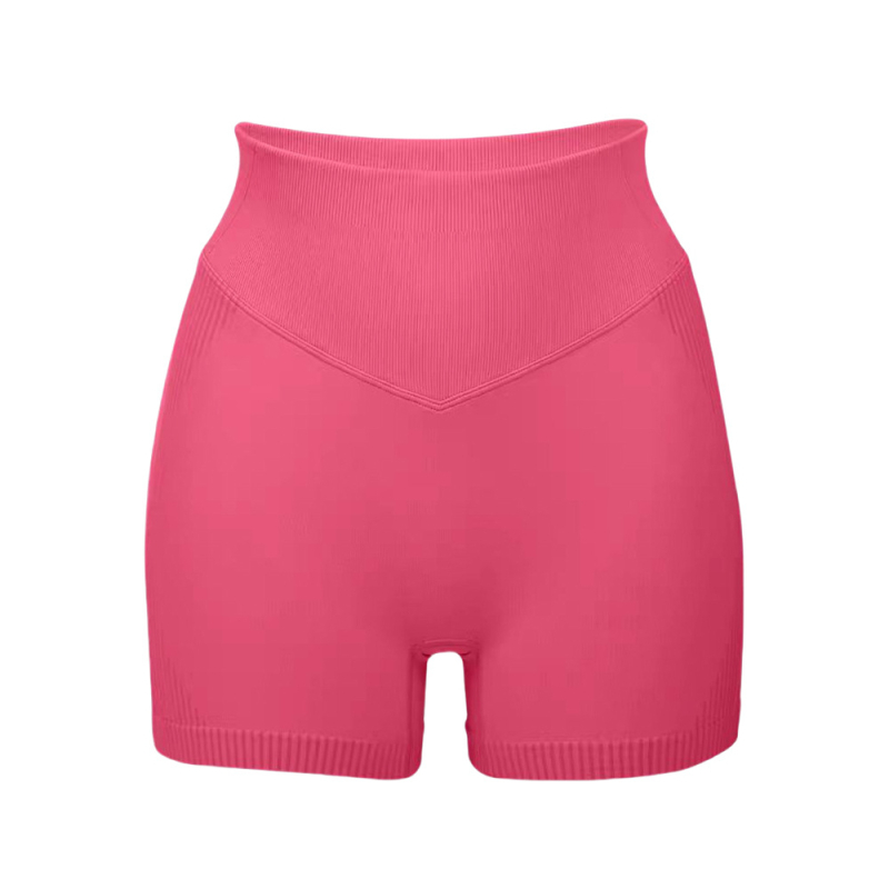Bezšivne šorceve za jogu visokog pojasa, prozračne i upijaju znoj, duljina tri četvrtine, unutarnji šav 3,5 inča, sastav: 92% najlon / 8% spandex, lifting i oblikovanje