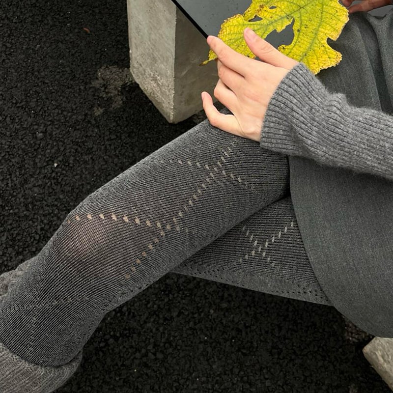 Leggins s dijamantnom mrežom za jesen-zimu, visoka elastičnost, oblikovanje tijela, pamuk 70-80%