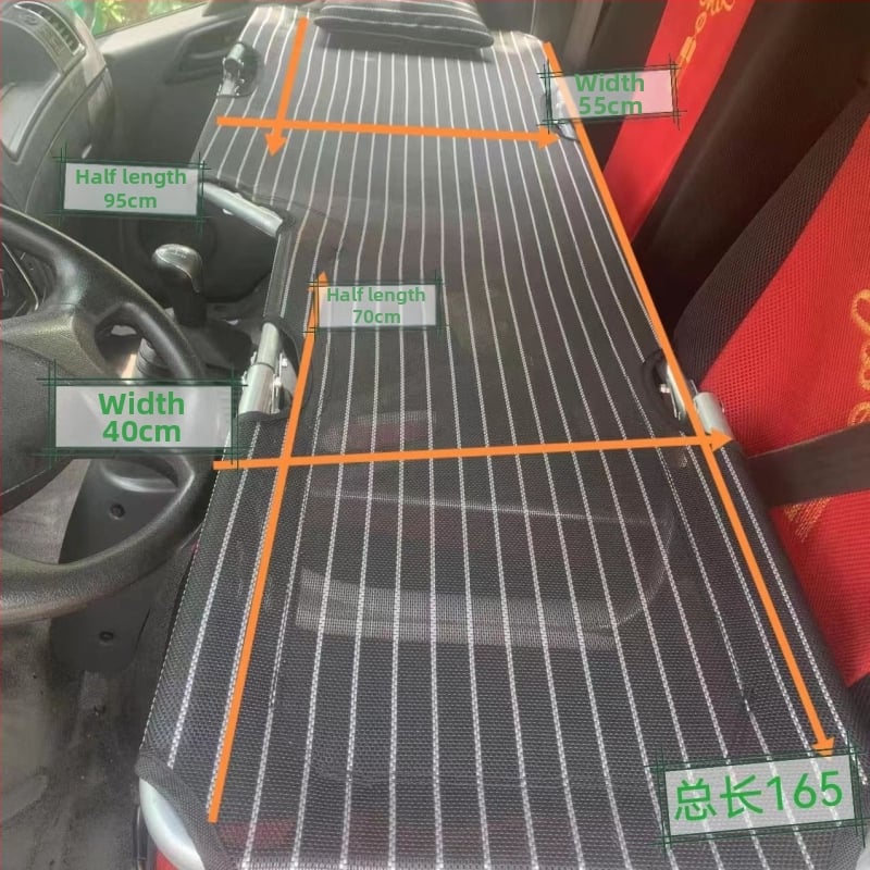 L6F Saliekamā automašīnas gulta – priekšējās sēdvietas guļvieta, universāls auto matrac, Materiāls: Flocking; Automātiska uzpūšana