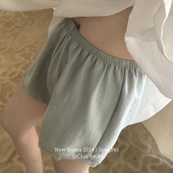 Drošības bikses ar mežģīņu malām, elpojošs šifona audums (90% poliesters), vidukļa vidus, vienkāršs audums, aizsardzība pret caurspīdīgumu