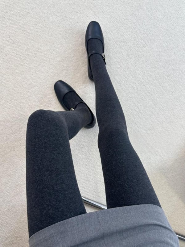 Памучни дамски колготки за есенно-зимния сезон, анти-закачане, лека компресия, с чорапчета, еднотонни, 80–90% памук