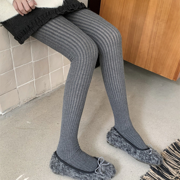 Καλσόν με πλέγμα διακοσμητικό, αναπνεύσιμο ύφασμα Tencel (Lyocell), μεσαίας πυκνότητας, κορεάτικου στυλ