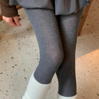 Καλσόν με πόδια, ιαπωνικού στυλ, μείγμα μαλλιού-ναιλον, παχυνμένα, μονόχρωμο σχέδιο, κατάλληλο για χειμώνα, άνοιξη και φθινόπωρο