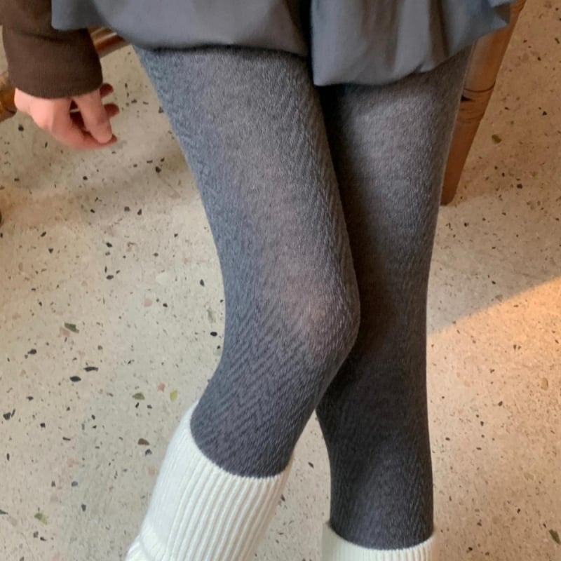 Панталонени чорапи с крачета, японски стил, вълнено-найлонова смес, удебелени, еднотонен модел, подходящи за зима, пролет и есен