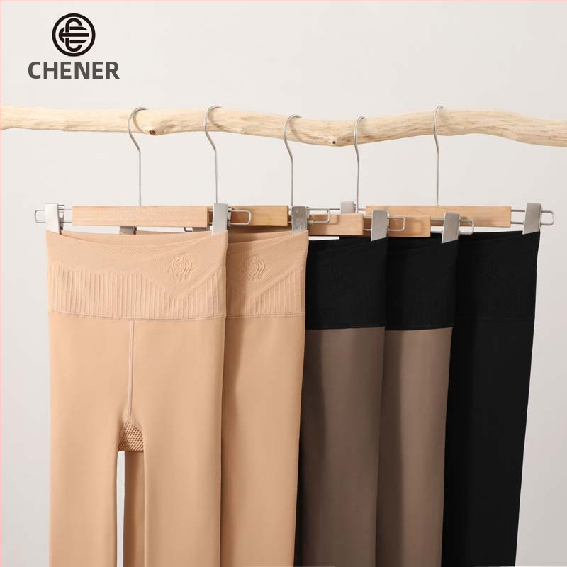 Moterų aukšto liemens blizgios pėdkelnės, nailonas, sėdmenų pakėlimas, trinties prevencija, vientisas raštas, stori