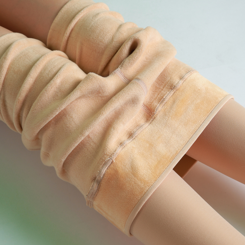 Найлонови колготки за жени – дебели, топли, секси с открит чат, едноцветни, с крачета