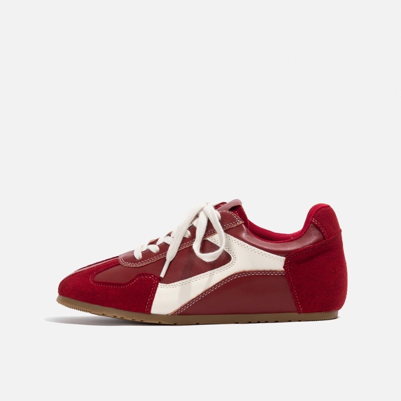 Adidași Forrest Gump cu partea superioară din super fiber, talpa din cauciuc, brană EVA, închidere cu șireturi, toc plat