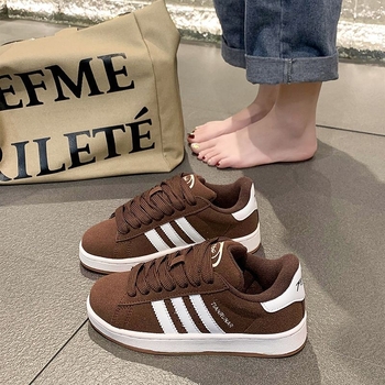 Sieviešu sporta kedas ar biezu zolīti, PU augšdaļa, gumijas zole, apaļa purngala, ar šņorēm