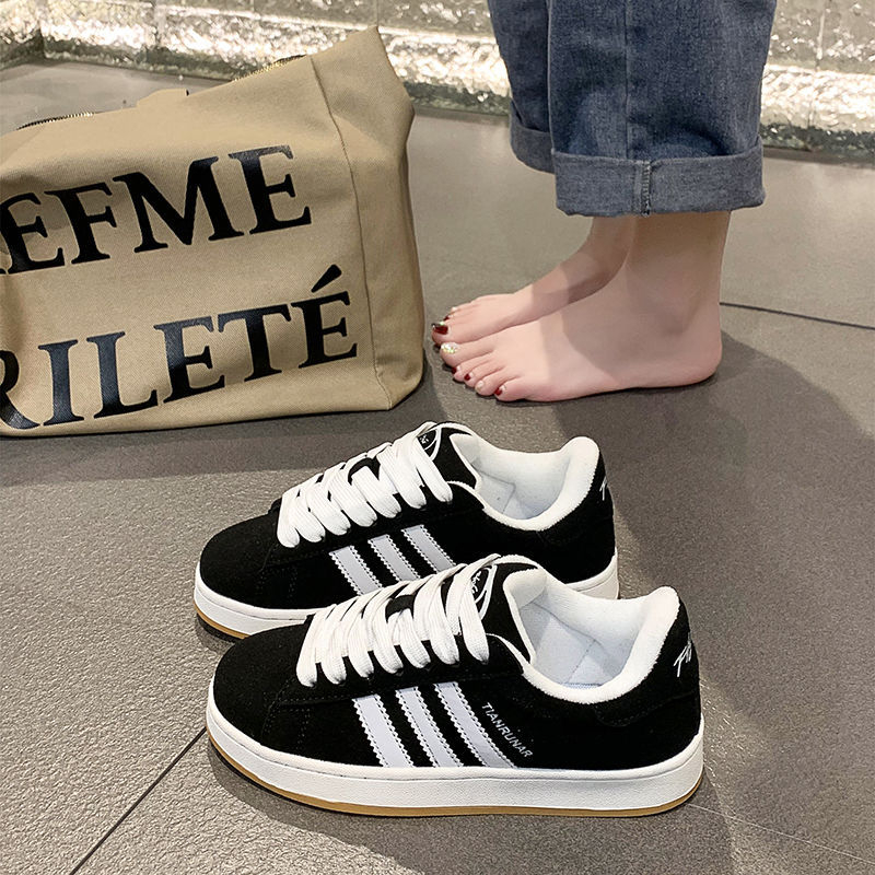 Sieviešu sporta kedas ar biezu zolīti, PU augšdaļa, gumijas zole, apaļa purngala, ar šņorēm