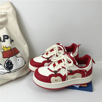 Far Wave дамски канвасови маратонки в стил Хонг Конг, есен 2025, връзки, нисък връх, PU горна част, инжекционно формована подметка