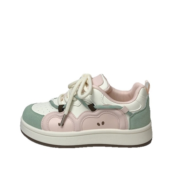 Far Wave дамски канвасови маратонки в стил Хонг Конг, есен 2025, връзки, нисък връх, PU горна част, инжекционно формована подметка