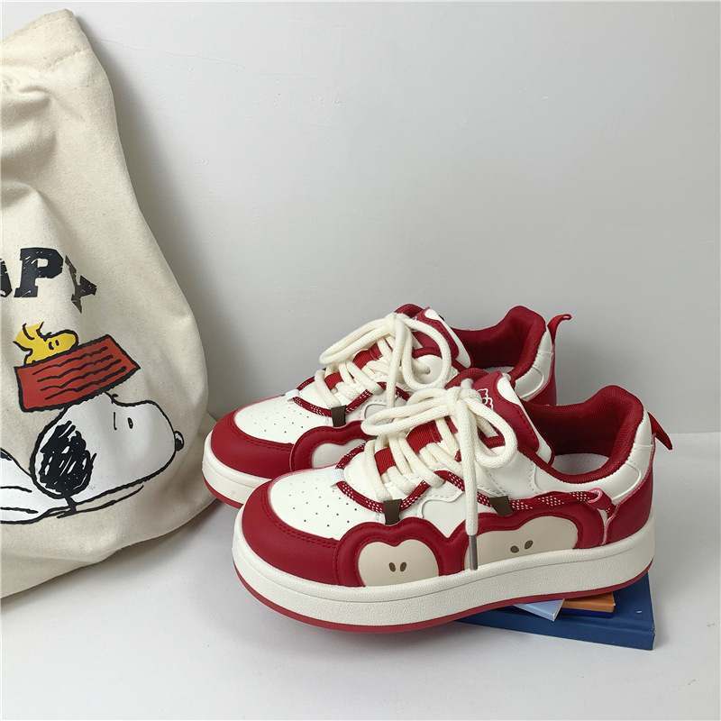 Far Wave дамски канвасови маратонки в стил Хонг Конг, есен 2025, връзки, нисък връх, PU горна част, инжекционно формована подметка