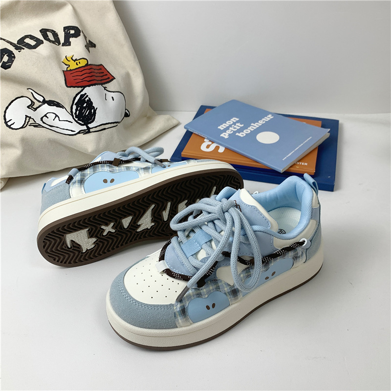 Far Wave дамски канвасови маратонки в стил Хонг Конг, есен 2025, връзки, нисък връх, PU горна част, инжекционно формована подметка