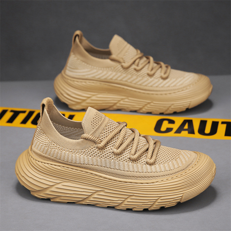 Vīriešu sportiski ikdienas kurpes ar elpojošu tīkla augšpusi, gumijas zole, EVA iekšējā zole, slip-on dizains, zema papēža