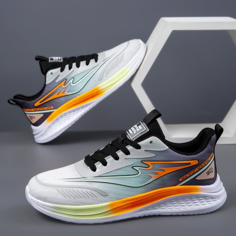 Unisex skrienošas kurpes ar elpojošu zivju zīda sietes augšdaļu, viegla EVA zole, šņorēšana, zems profils, apaļa purns