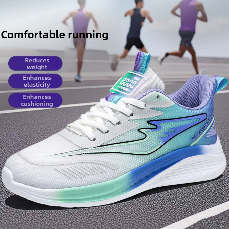 Unisex skrienošas kurpes ar elpojošu zivju zīda sietes augšdaļu, viegla EVA zole, šņorēšana, zems profils, apaļa purns