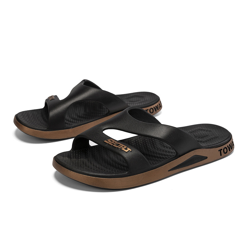 Мъжки чехли Lettuce, PVC горна част и PVC подметка, инжекционна подметка, младежки стил, лятна обувка 2025