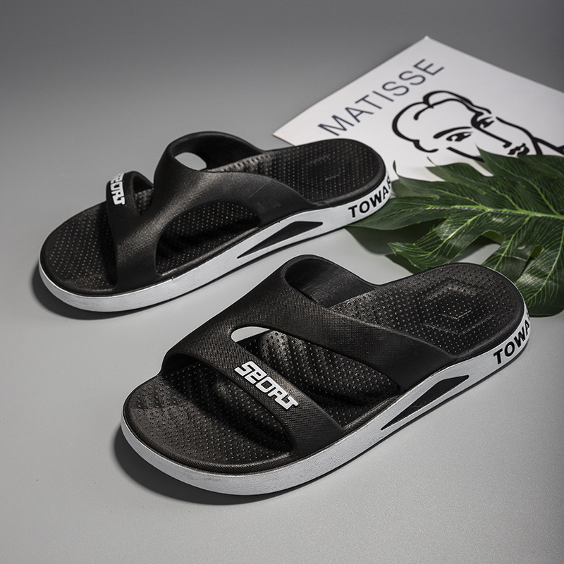 Мъжки чехли Lettuce, PVC горна част и PVC подметка, инжекционна подметка, младежки стил, лятна обувка 2025