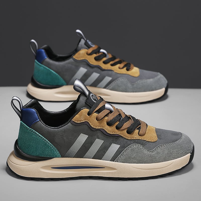 Vīriešu sportiskas ikdienas kurpes, zems augšējais apvalks, šņorēšana, augšējā daļa no superšķiedras, EVA iekšējais spilvens, plastmasas zole